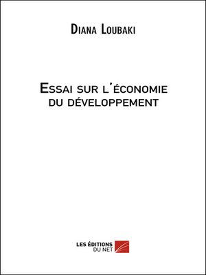 cover image of Essai sur l'économie du développement